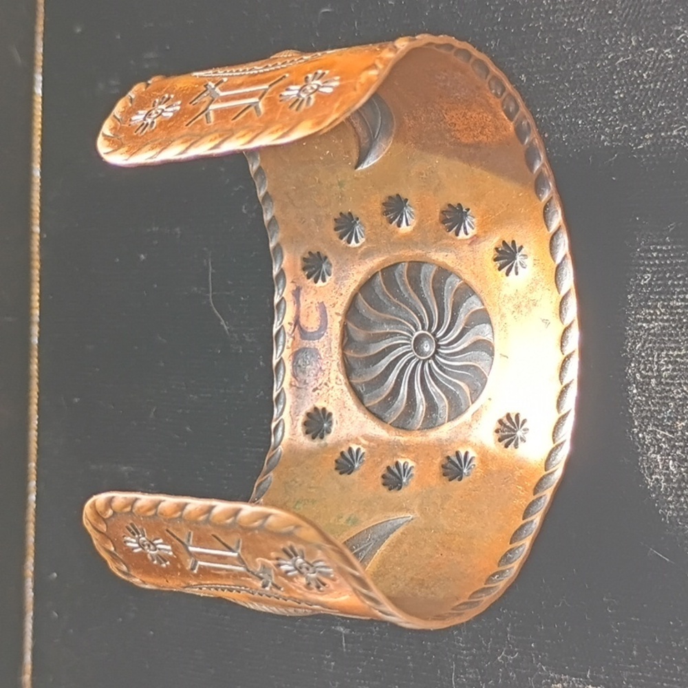 Engraved Copper Cuff Bracelet - image 6
